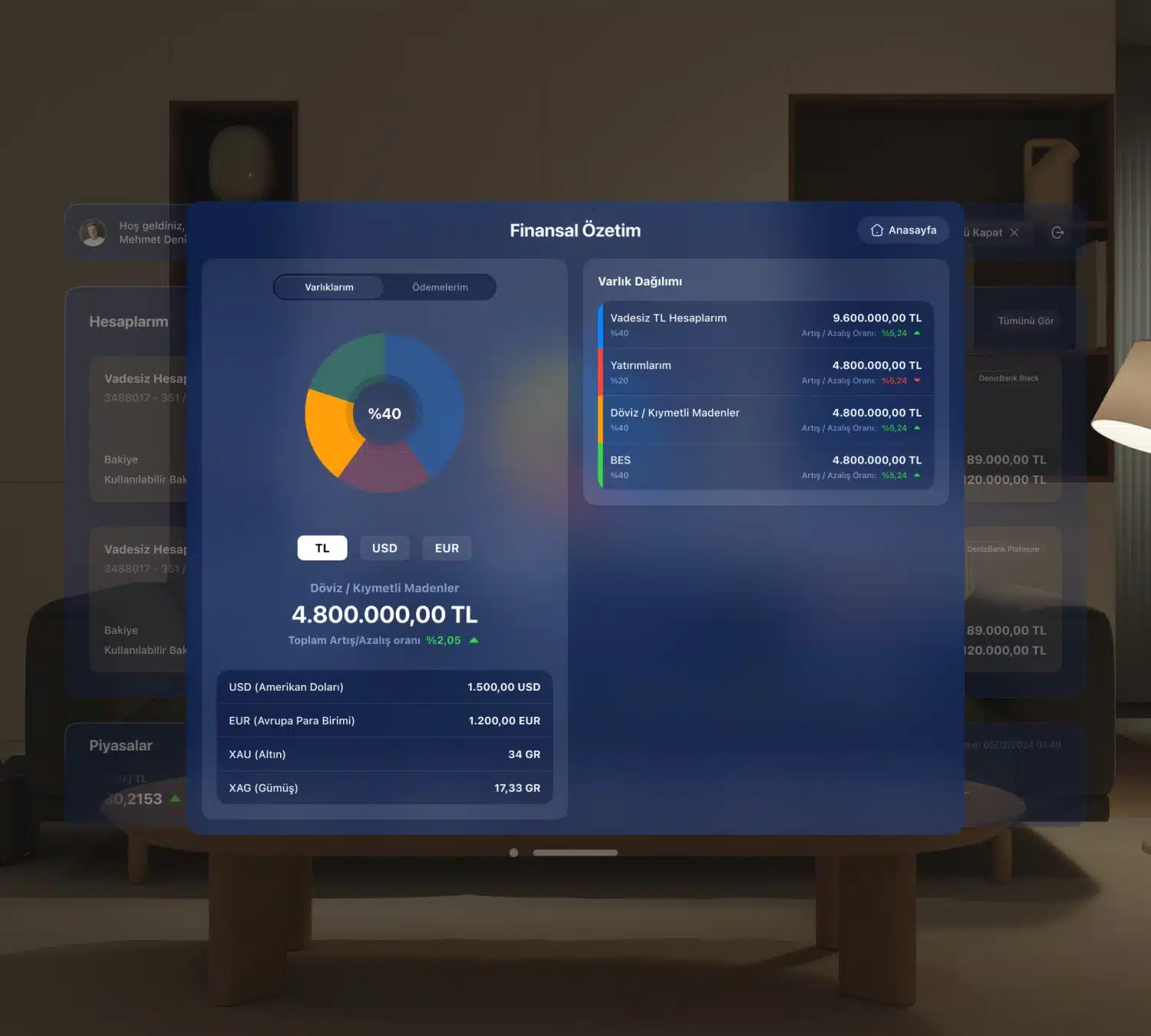 Denizbank - Vision Pro financial overview