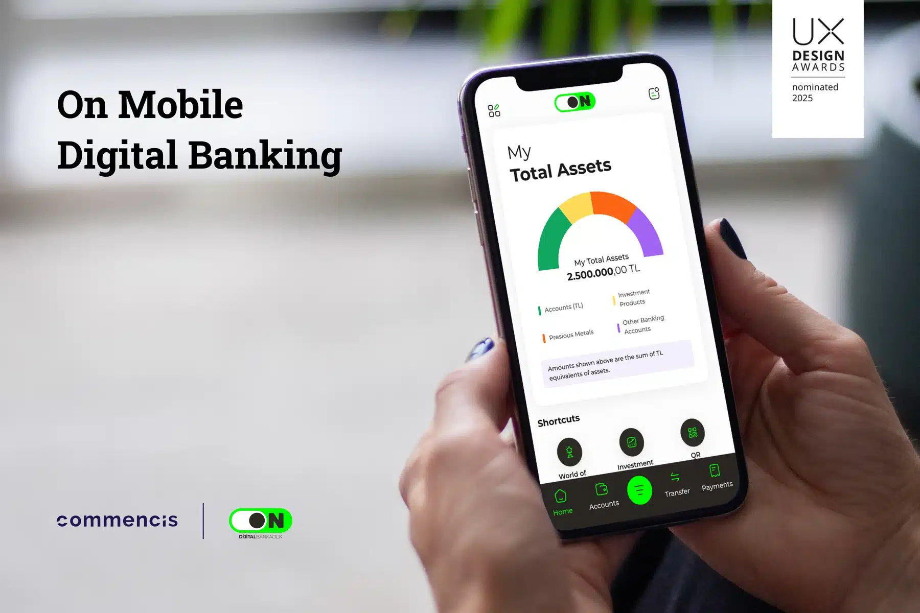 ON Mobil by Commencis nominated for UX Design Awards 2025